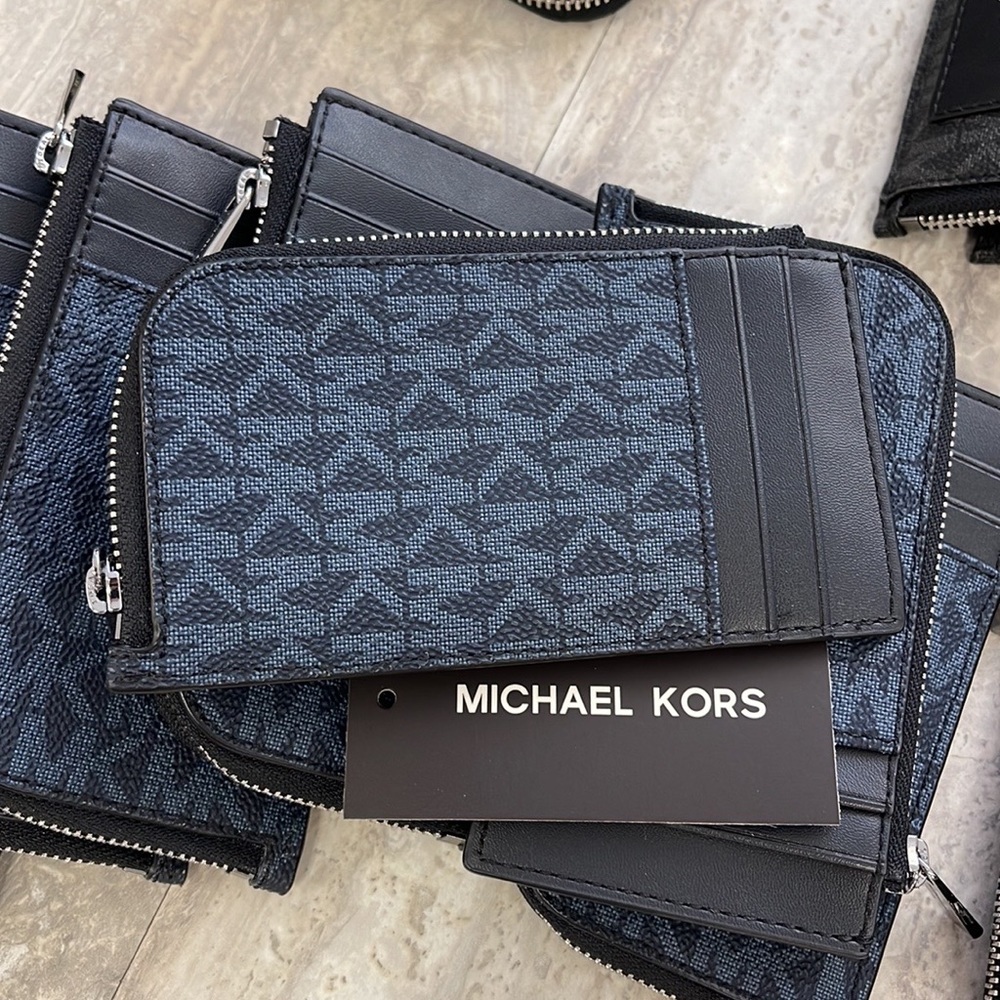 Michael Kors L Zip Mini Wallet Admiral NWT - Picture 2 of 16